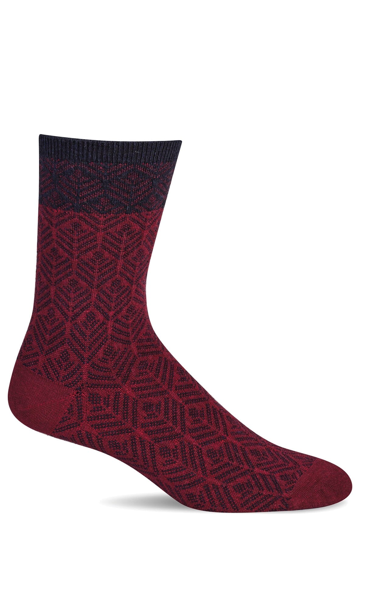women's dress socks Women's Leaflet | Everyday Socks M/L Cranberry