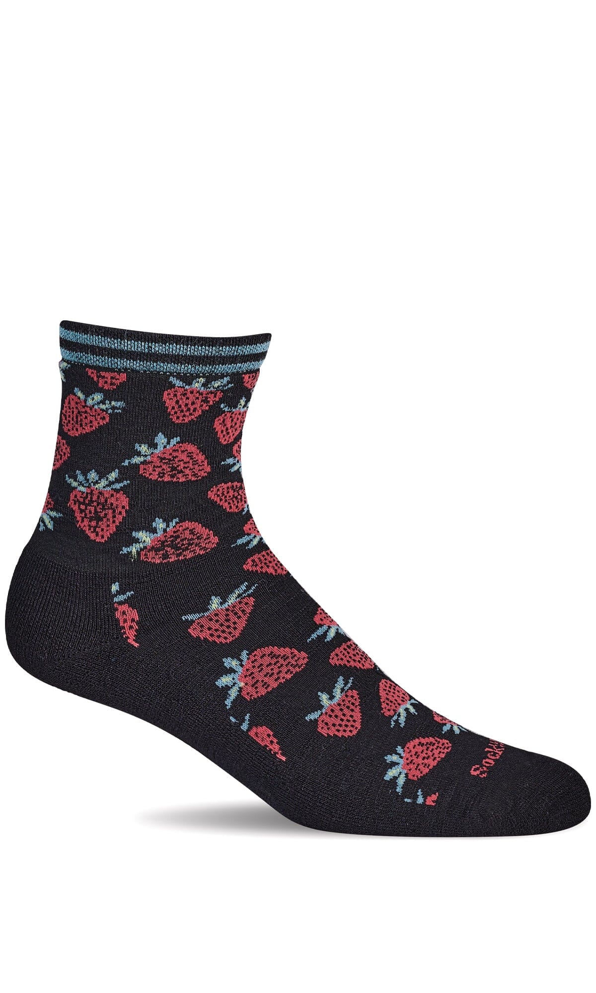 Women's Strawberry | Everyday Socks Essential Comfort Sockwell S/M Black 