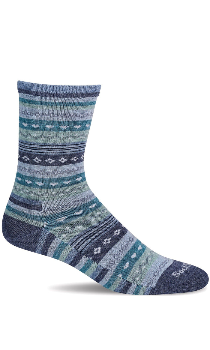 Women's Forever Fairisle | Essential Comfort Socks Essential Comfort Sockwell S/M Denim 