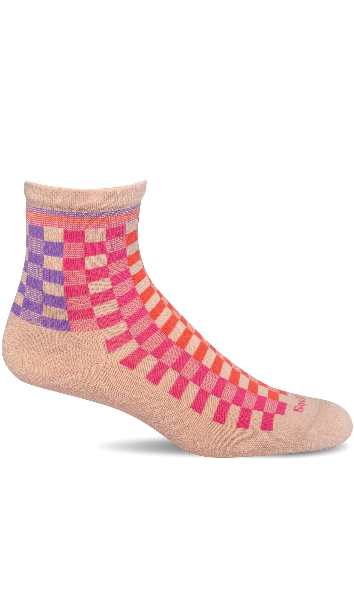 Women's Gingham | Essential Comfort Socks Essential Comfort Sockwell S/M Rose 