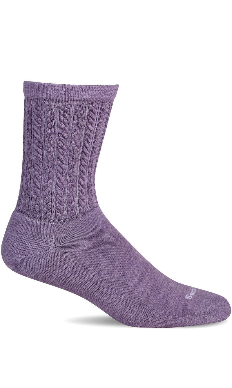 Women's Pucker Cable | Essential Comfort Socks Essential Comfort Sockwell S/M Lavender 