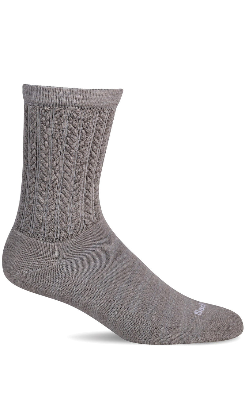Women's Pucker Cable | Essential Comfort Socks Essential Comfort Sockwell S/M Putty 