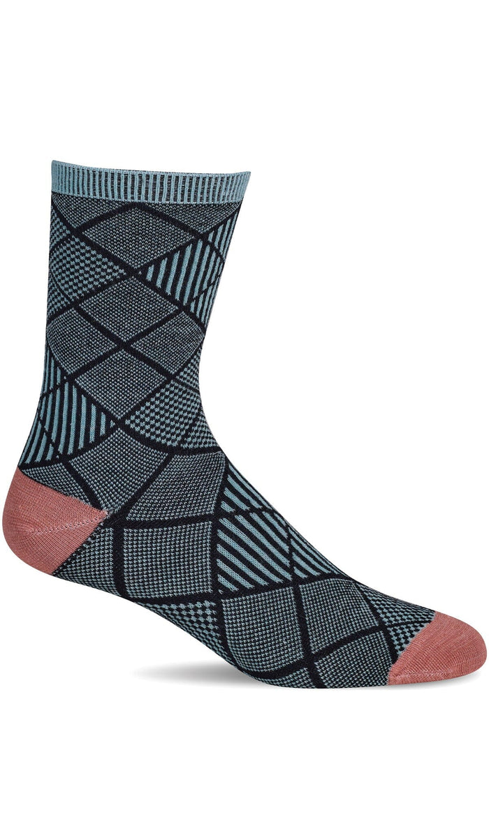 Women's Argyle Tweed | Essential Comfort Socks Essential Comfort Sockwell S/M Black 