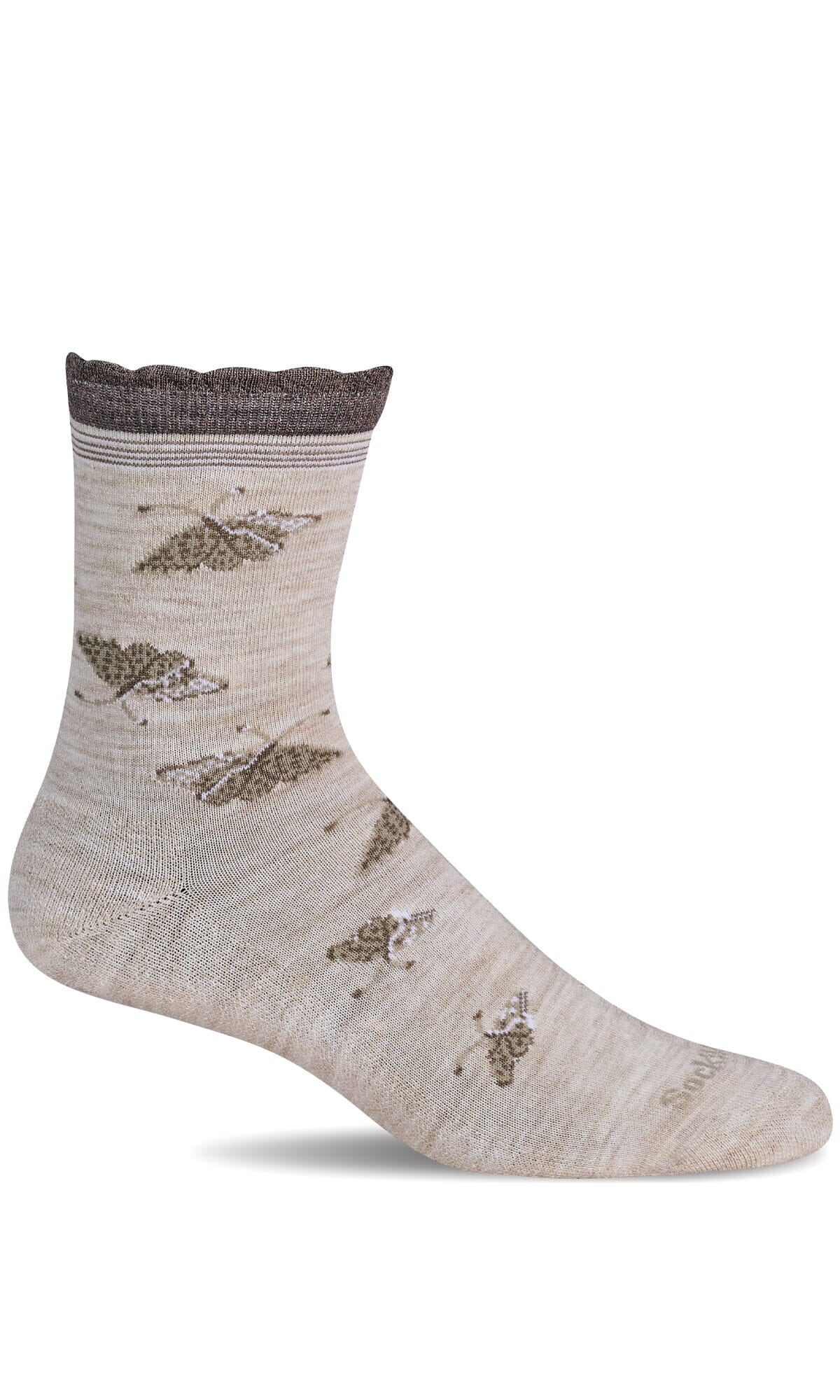 Women's Butterfly Lace | Everyday Socks Essential Comfort Sockwell S/M Barley 
