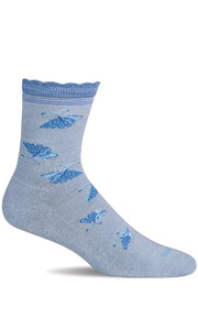 Women's Butterfly Lace | Everyday Socks Essential Comfort Sockwell S/M Chambray 