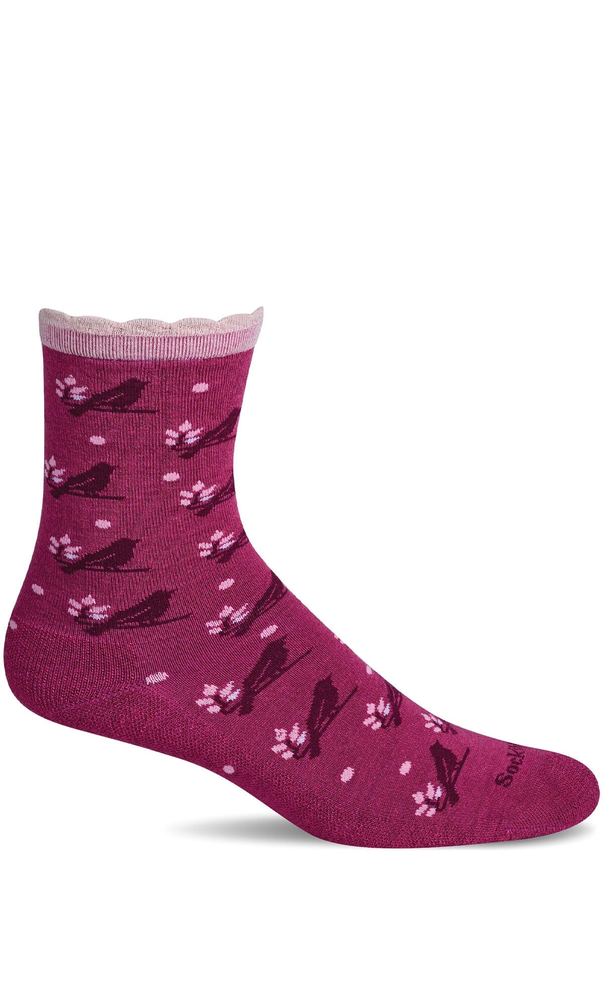 Women's Bird Song | Everyday Socks Everyday Comfort Sockwell S/M Magenta 