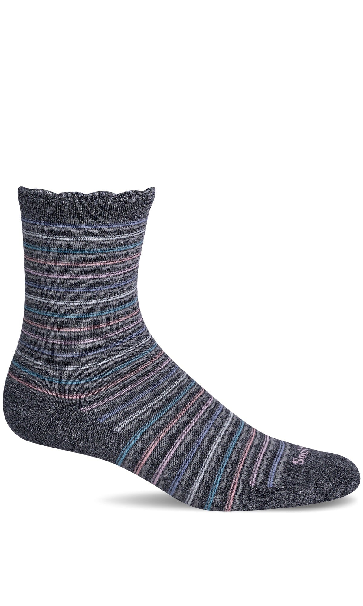 Women's Scalloped | Everyday Socks Everyday Comfort Sockwell S/M Charcoal 