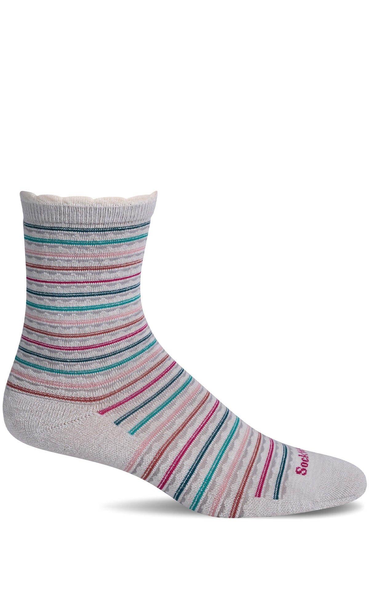 Women's Scalloped | Everyday Socks Everyday Comfort Sockwell S/M Natural 