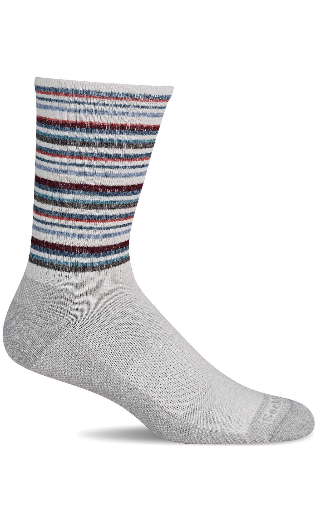 Men's Camp Stripe | Everyday Socks Essential Comfort Sockwell M/L Natural 