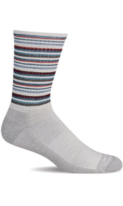 Men's Camp Stripe | Everyday Socks Essential Comfort Sockwell M/L Natural 