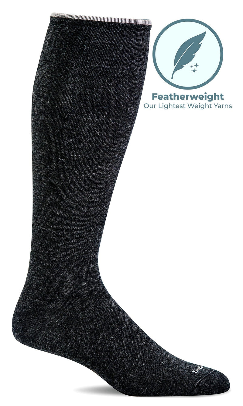 Sockwell Women's Featherweight Fancy Compression Socks Black Solid / S/M
