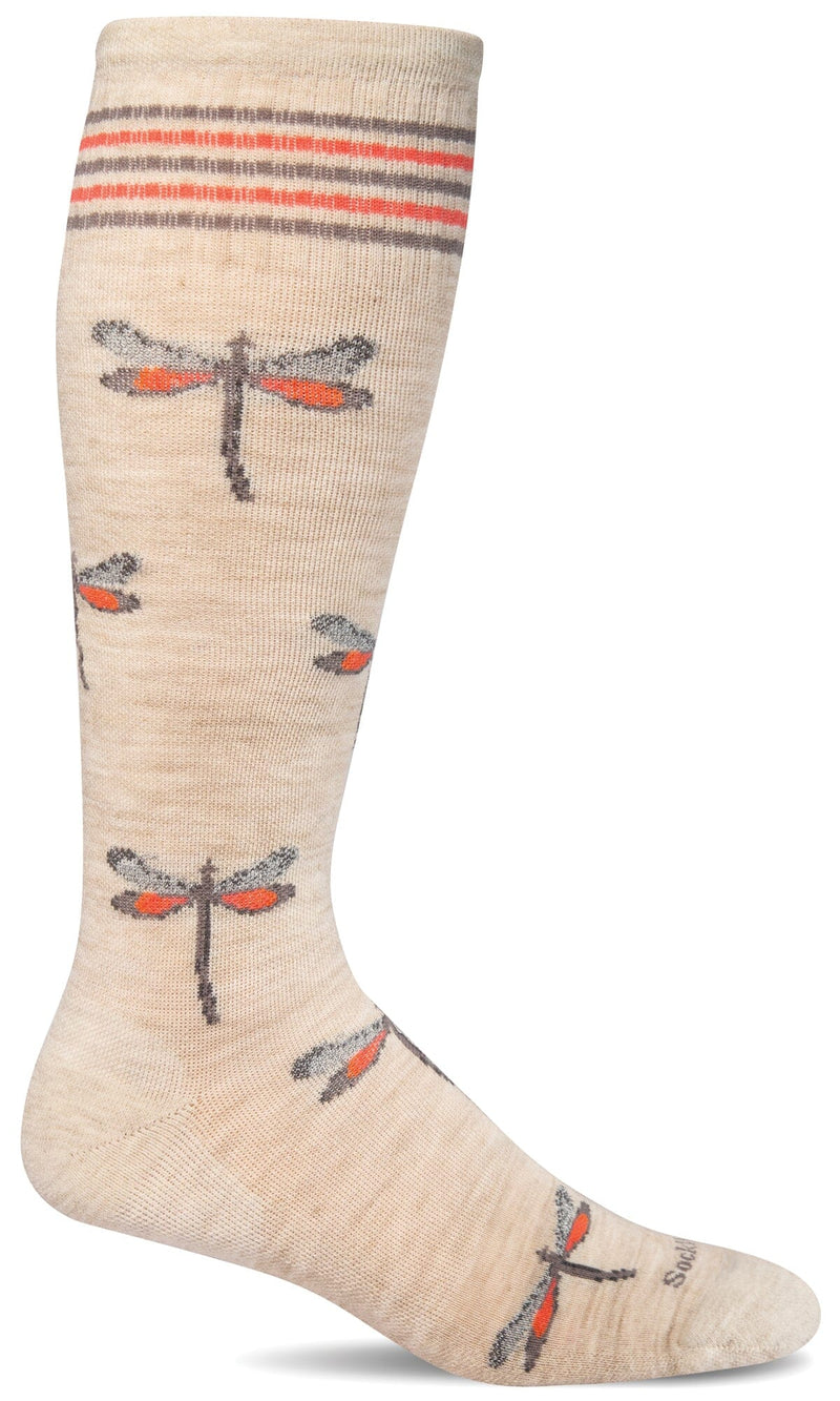 Women's Dragonfly | Moderate Graduated Compression Socks Lifestyle Compression Sockwell S/M Barley 