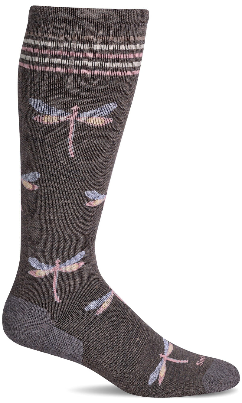 Women's Dragonfly | Moderate Graduated Compression Socks Lifestyle Compression Sockwell S/M Mushroom Shimmer 