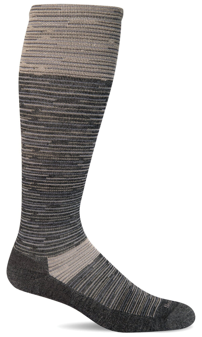 Men's Digi Space-Dye | Moderate Graduated Compression Socks Lifestyle Compression Sockwell M/L Charcoal 