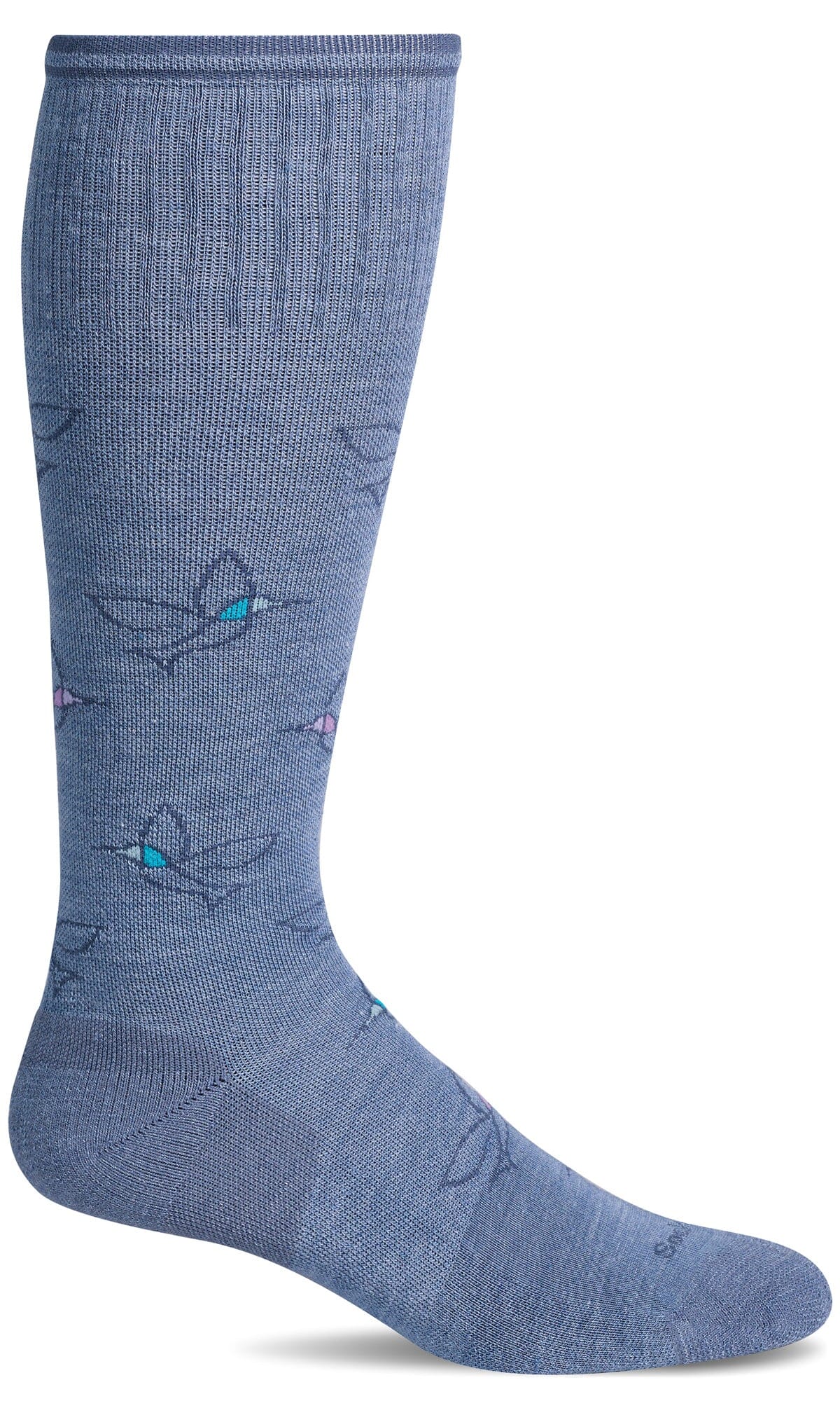 Women's Free Fly | Moderate Graduated Compression Socks Lifestyle Compression Sockwell S/M Bluestone 