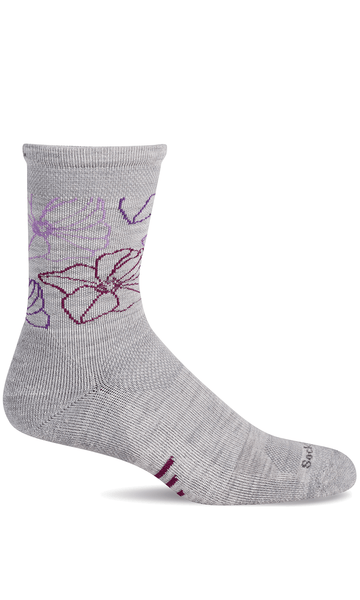 Women's Petal Power Crew | Moderate Graduated Compression Socks