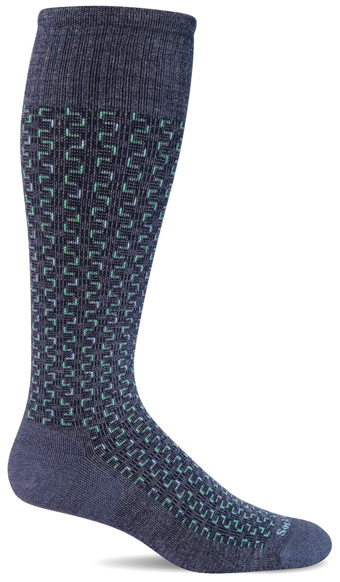 Men's Entwined | Moderate Graduated Compression Socks Sockwell M/L Denim 