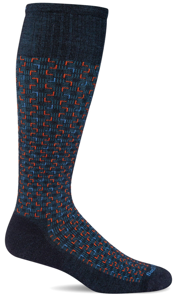 Men's Entwined | Moderate Graduated Compression Socks Sockwell M/L Navy 