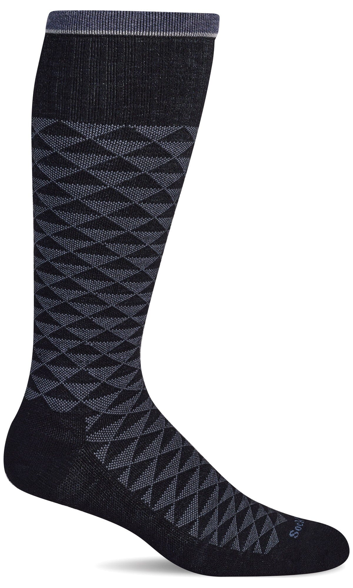 Men's Dapper | Firm Graduated Compression Socks Lifestyle Compression Sockwell M/L Black 