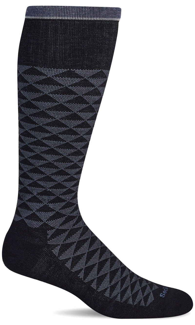 Men's Dapper | Firm Graduated Compression Socks Lifestyle Compression Sockwell M/L Black 