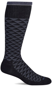 Men's Dapper | Firm Graduated Compression Socks Lifestyle Compression Sockwell M/L Black 