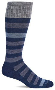 Men's Rugby | Moderate Graduated Compression Socks Lifestyle Compression Sockwell M/L Navy 