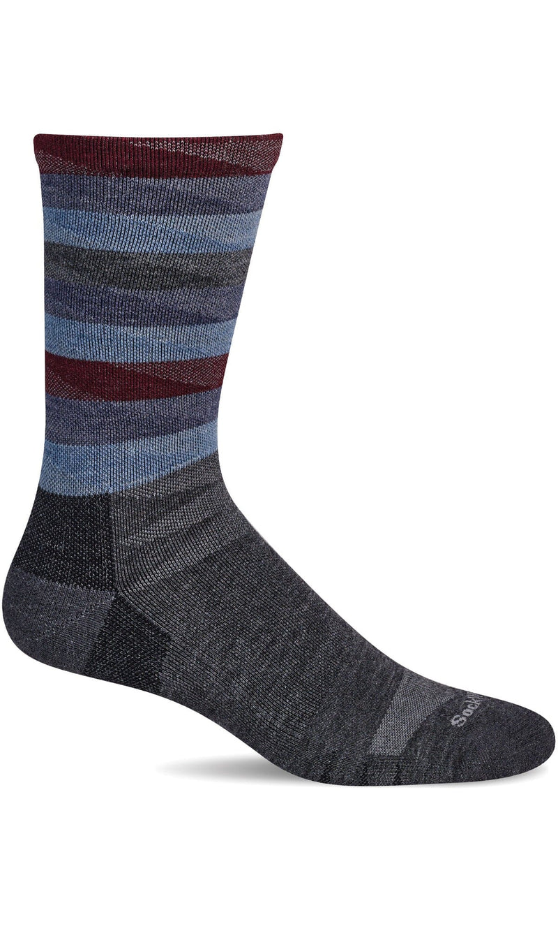 Men's Peaks | Moderate Graduated Compression Socks Sport Compression Sockwell M/L Charcoal 