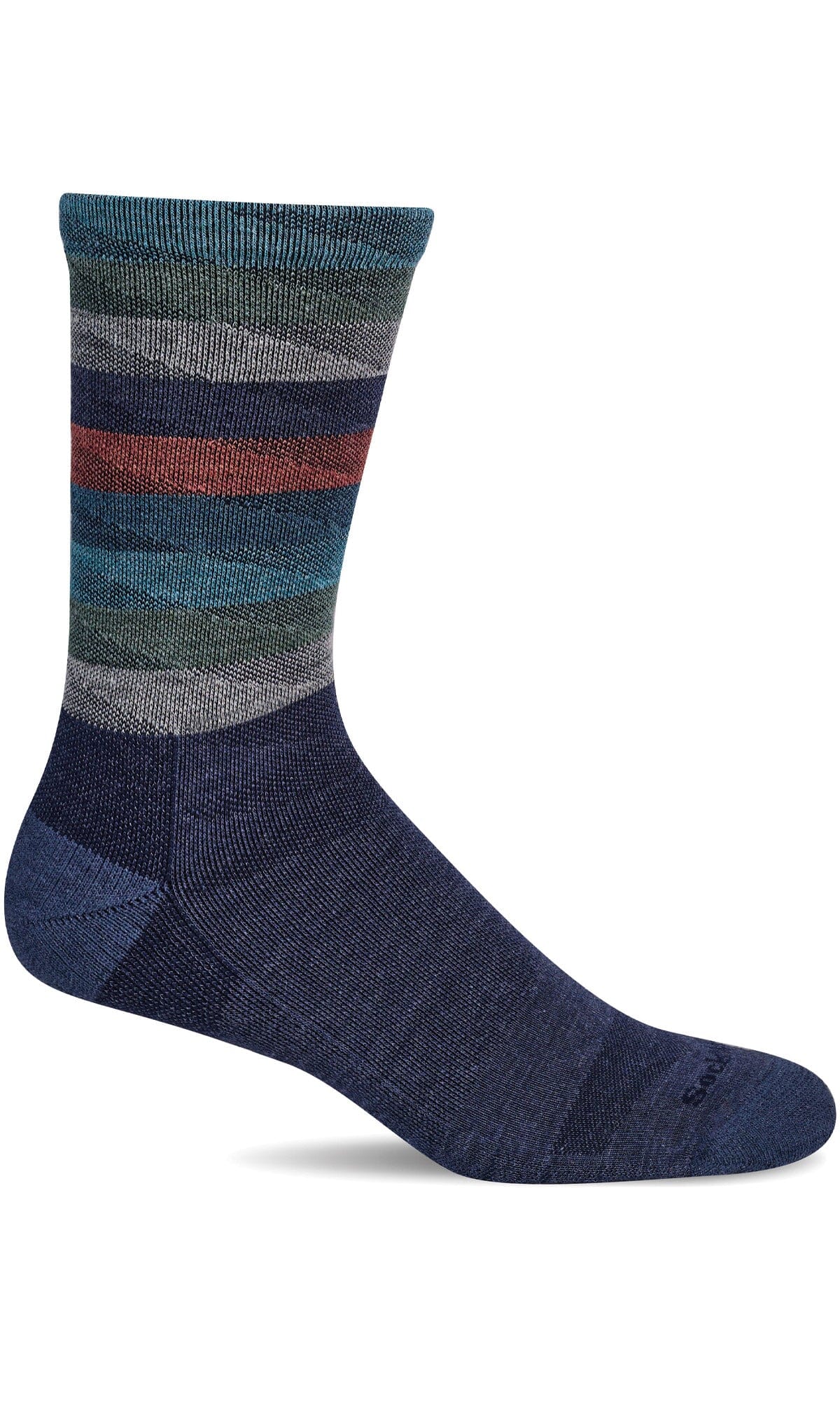 Men's Peaks | Moderate Graduated Compression Socks Sport Compression Sockwell M/L Denim 