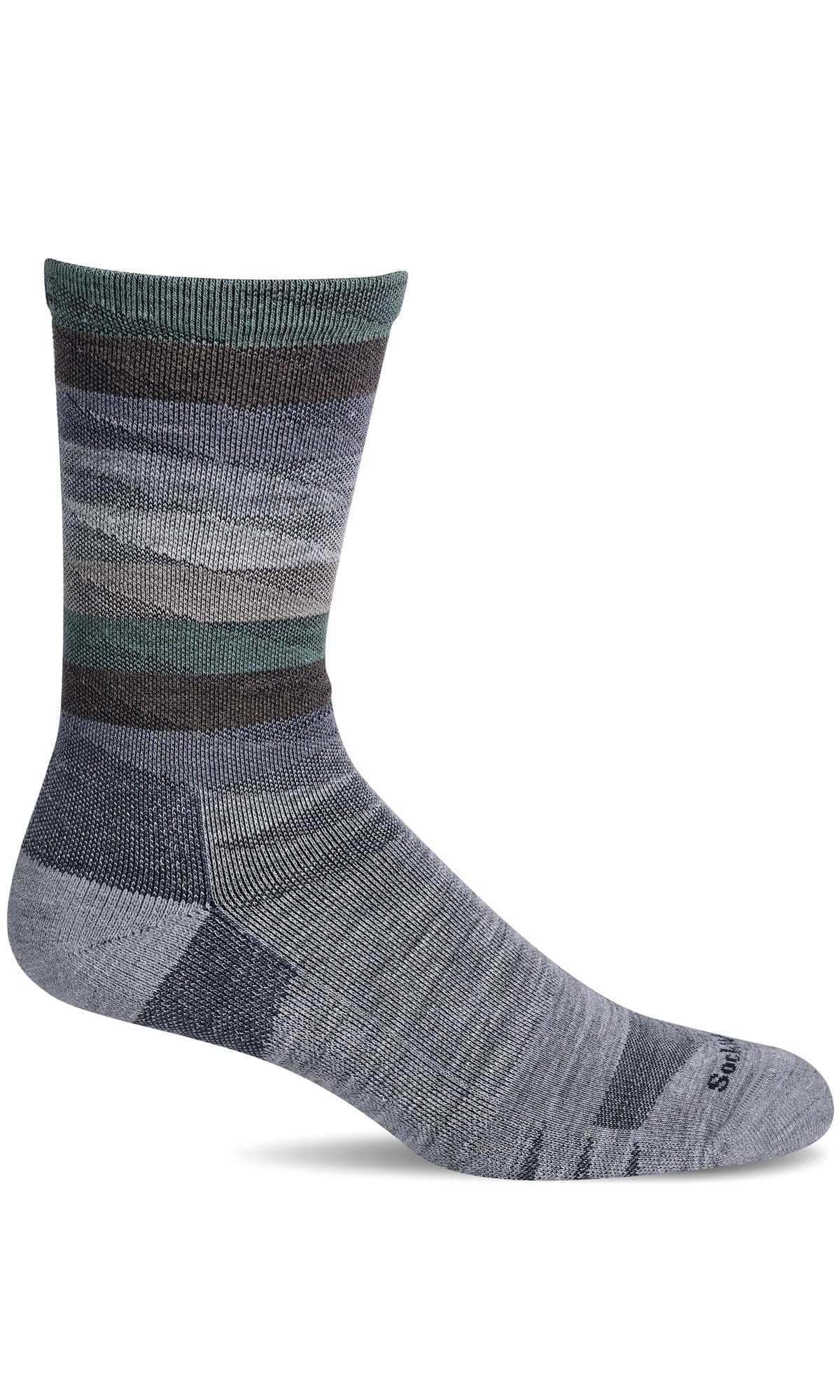 Men's Peaks | Moderate Graduated Compression Socks Sport Compression Sockwell M/L Lt Grey 