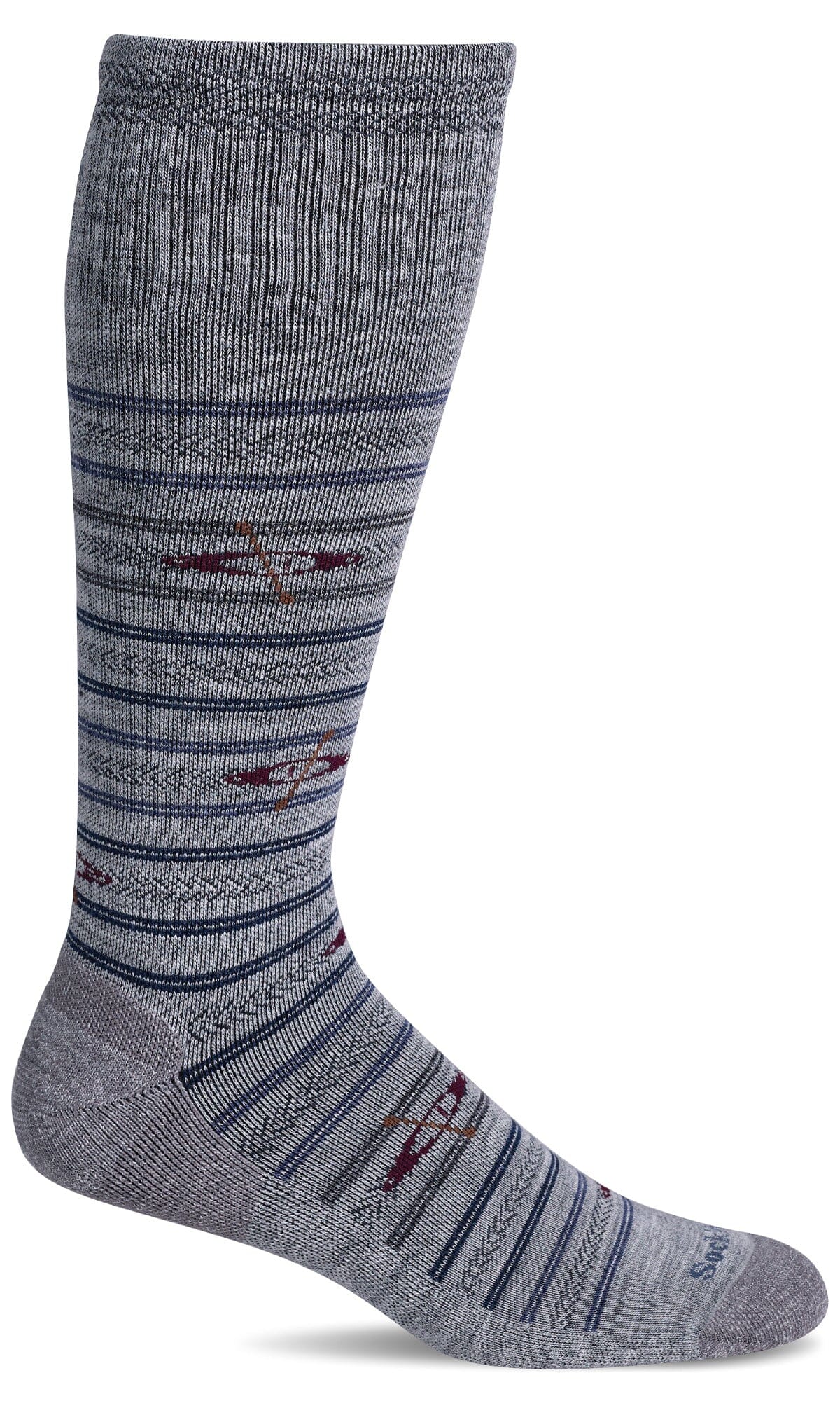 Men's Float | Moderate Graduated Compression Socks Lifestyle Compression Sockwell M/L Lt Grey 