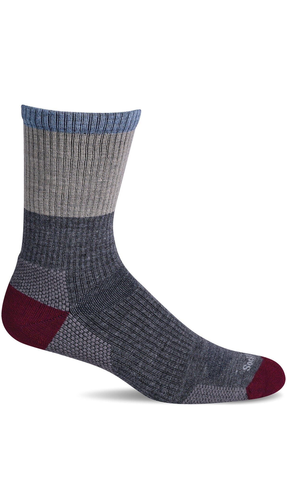 Men's Color Block | Moderate Graduated Compression Socks Sport Compression Sockwell M/L Charcoal 