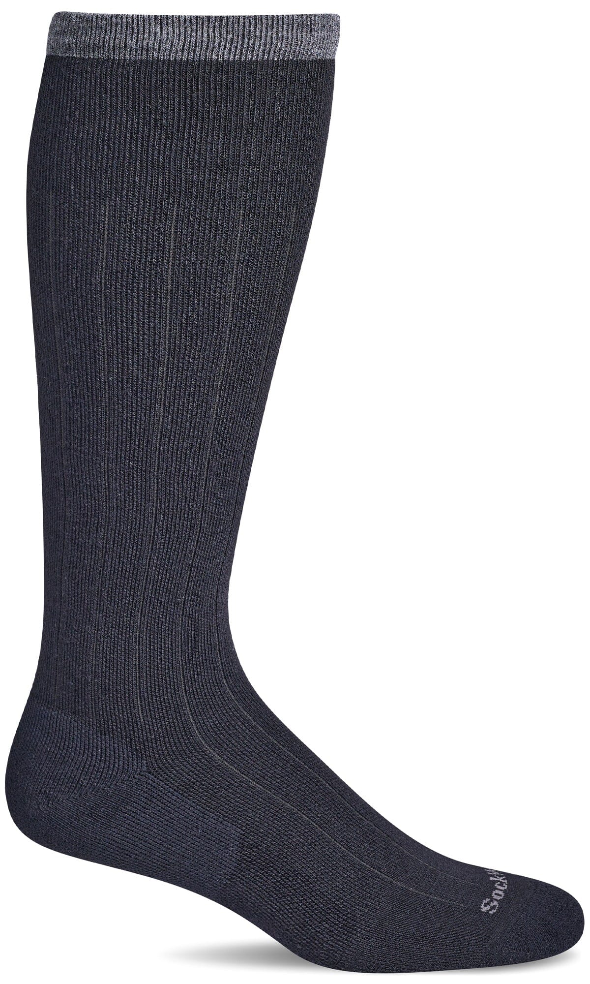 Men's Luxe | Moderate Graduated Compression Socks Lifestyle Compression Sockwell M/L Black 
