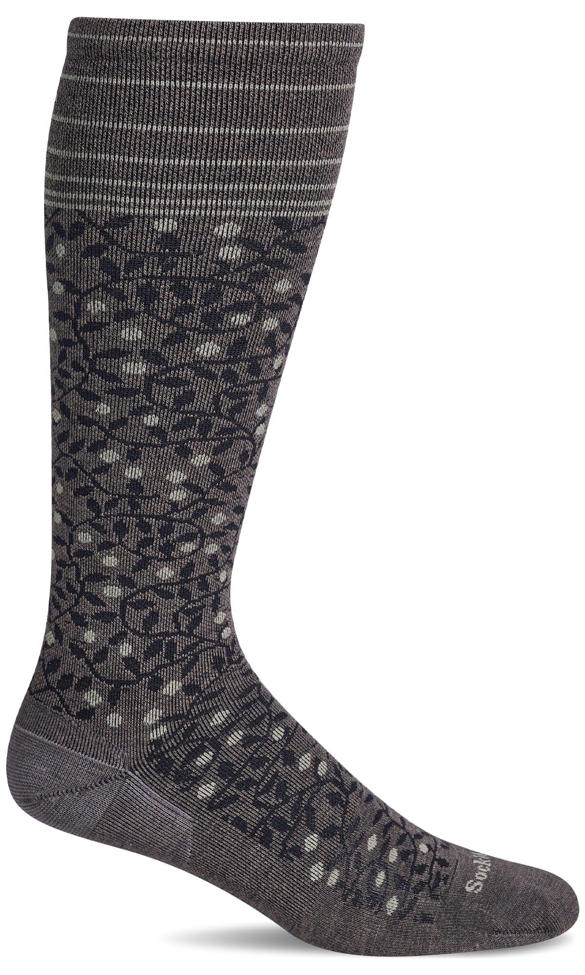 Women's New Leaf | Firm Graduated Compression Socks Lifestyle Compression Sockwell M/L Mushroom 