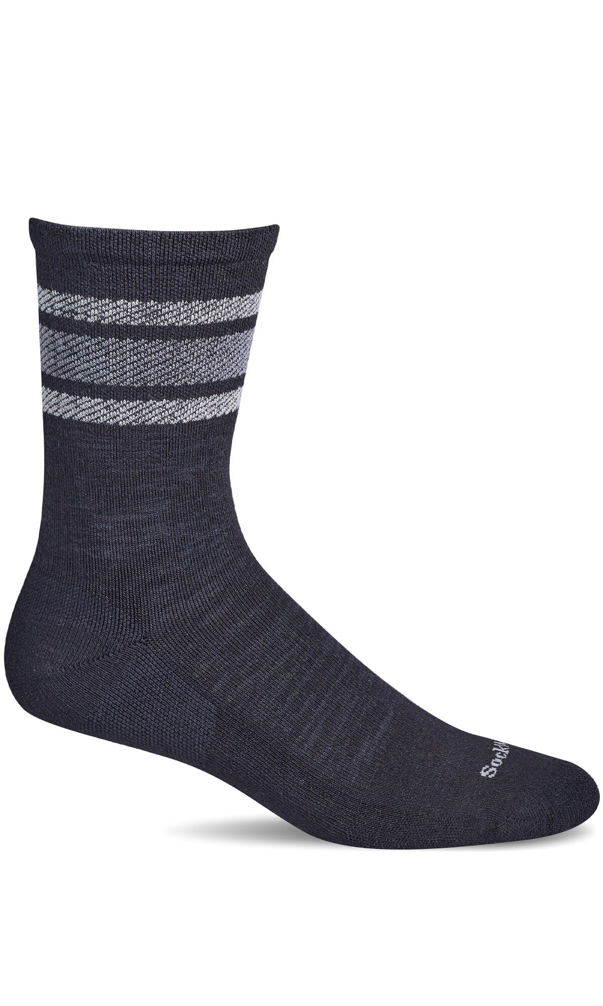 Men's Plantar Ease Retro | Plantar Relief Socks Plantar Fasciitis Relief Sockwell M/L Black 