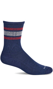 Men's Plantar Ease Retro | Plantar Relief Socks Plantar Fasciitis Relief Sockwell M/L Navy 