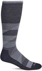 Men's Geo Jim | Moderate Graduated Compression Socks Lifestyle Compression Sockwell M/L Black 