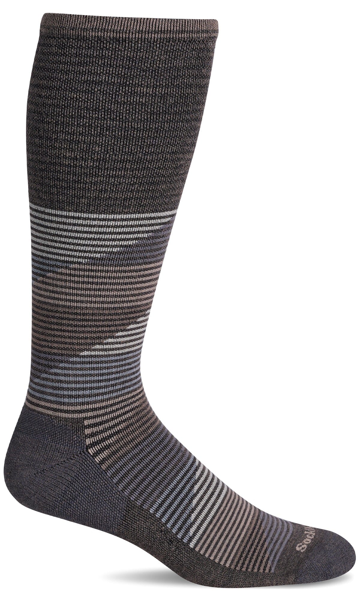 Men's Geo Jim | Moderate Graduated Compression Socks Lifestyle Compression Sockwell M/L Mushroom 