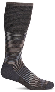 Men's Geo Jim | Moderate Graduated Compression Socks Lifestyle Compression Sockwell M/L Mushroom 