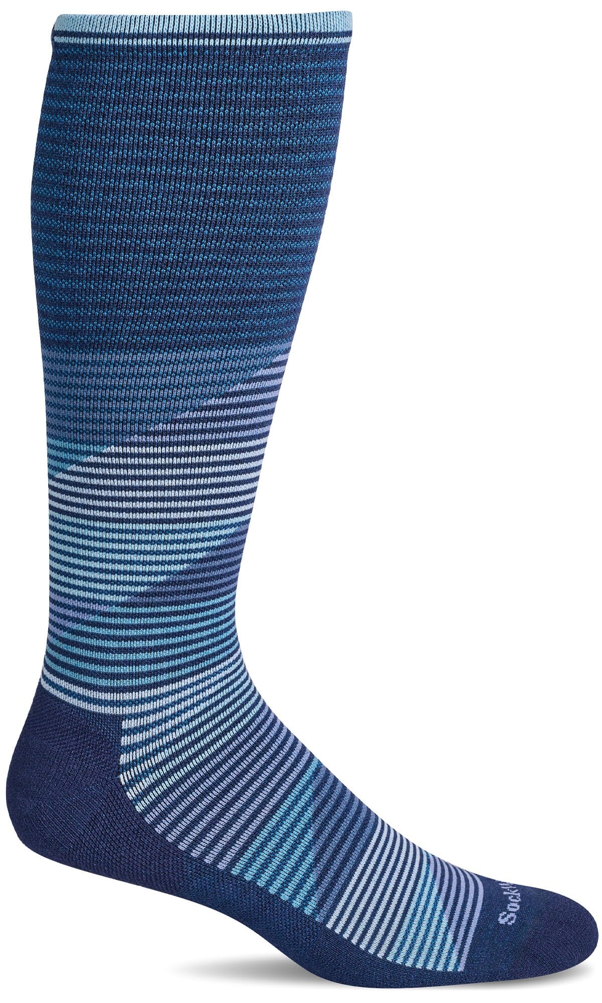 Men's Geo Jim | Moderate Graduated Compression Socks Lifestyle Compression Sockwell M/L Navy 
