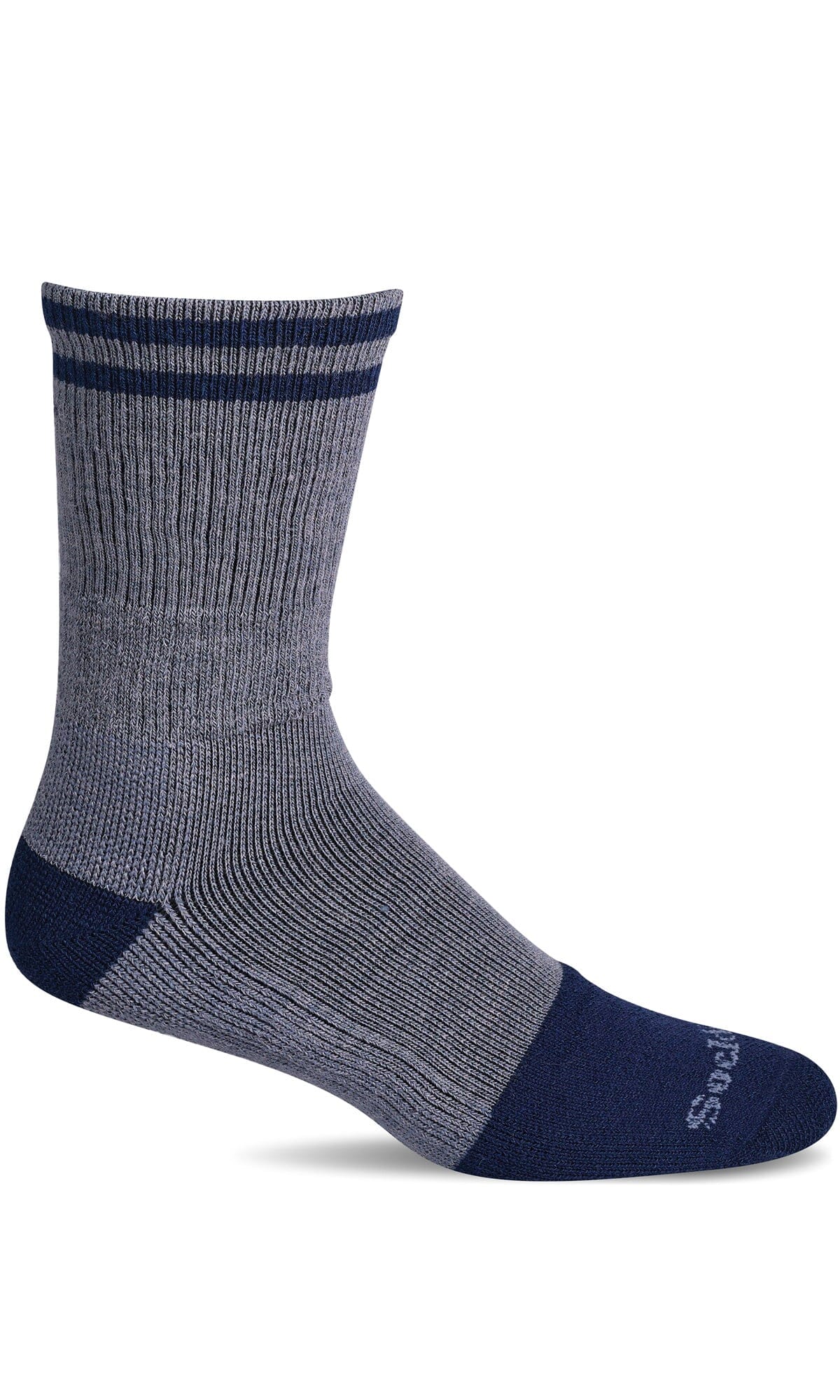 Men's Steel Toe Crew | Moderate Graduated Compression Socks Work Compression Sockwell M/L Storm 