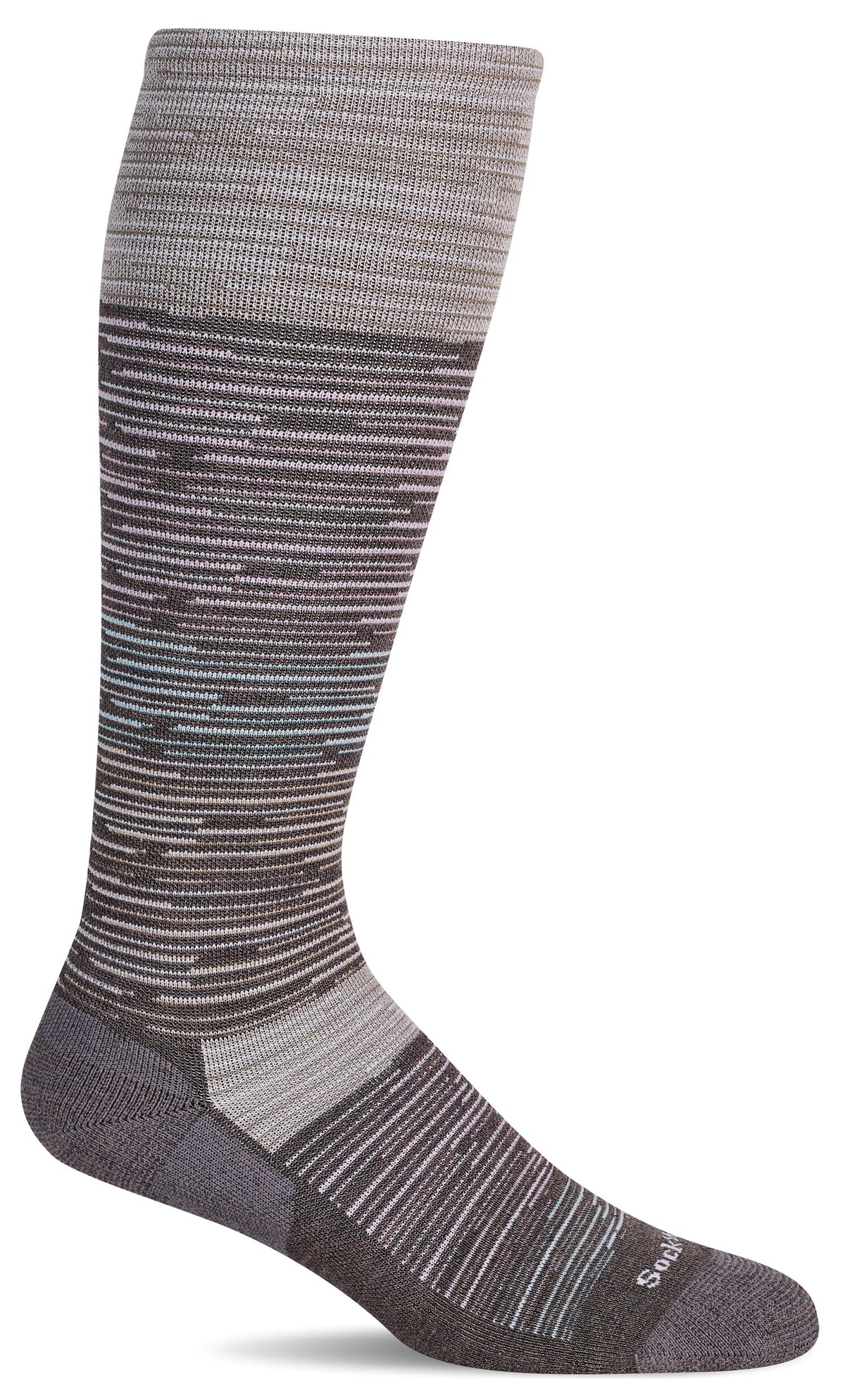 Women's Good Vibes | Moderate Graduated Compression Socks Lifestyle Compression Sockwell S/M Mushroom 