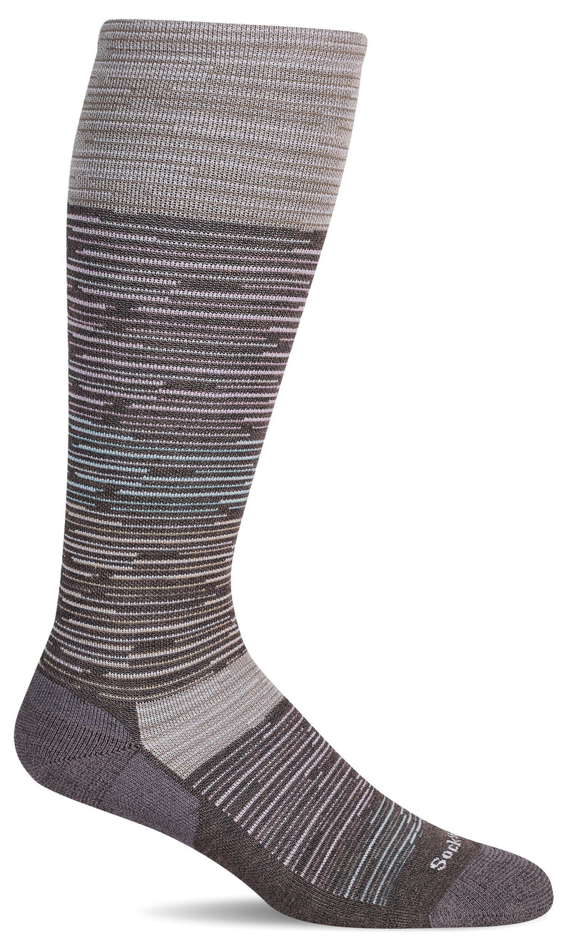 Women's Good Vibes | Moderate Graduated Compression Socks Lifestyle Compression Sockwell S/M Mushroom 