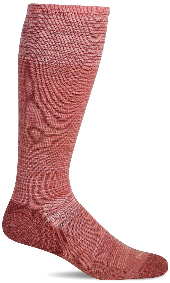 Women's Good Vibes | Moderate Graduated Compression Socks Lifestyle Compression Sockwell S/M Pink Clay 