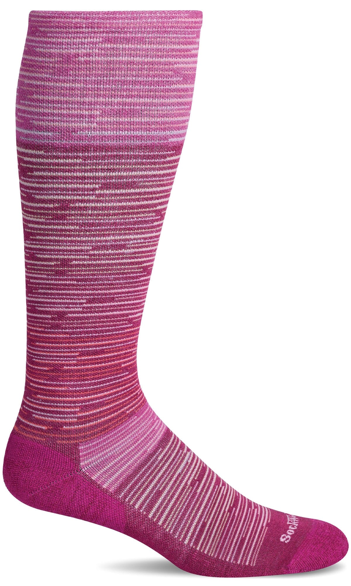 Women's Good Vibes | Moderate Graduated Compression Socks Lifestyle Compression Sockwell S/M Magenta 