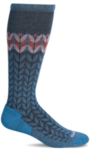 Women's Bean Stalk | Moderate Graduated Compression Socks Lifestyle Compression Sockwell S/M Blueridge 