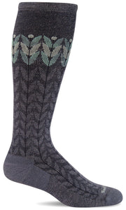 Women's Bean Stalk | Moderate Graduated Compression Socks Lifestyle Compression Sockwell S/M Denim 