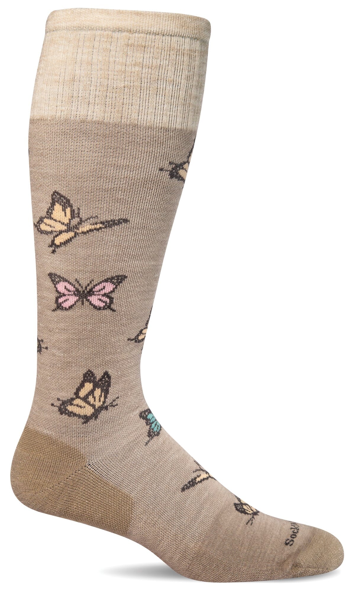 Women's Flutter | Firm Graduated Compression Socks Lifestyle Compression Sockwell S/M Putty 