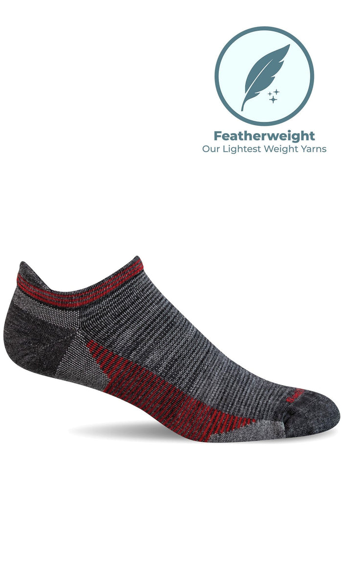 Men's Cadence Micro | Moderate Compression Socks Sport Compression Sockwell M/L Charcoal 
