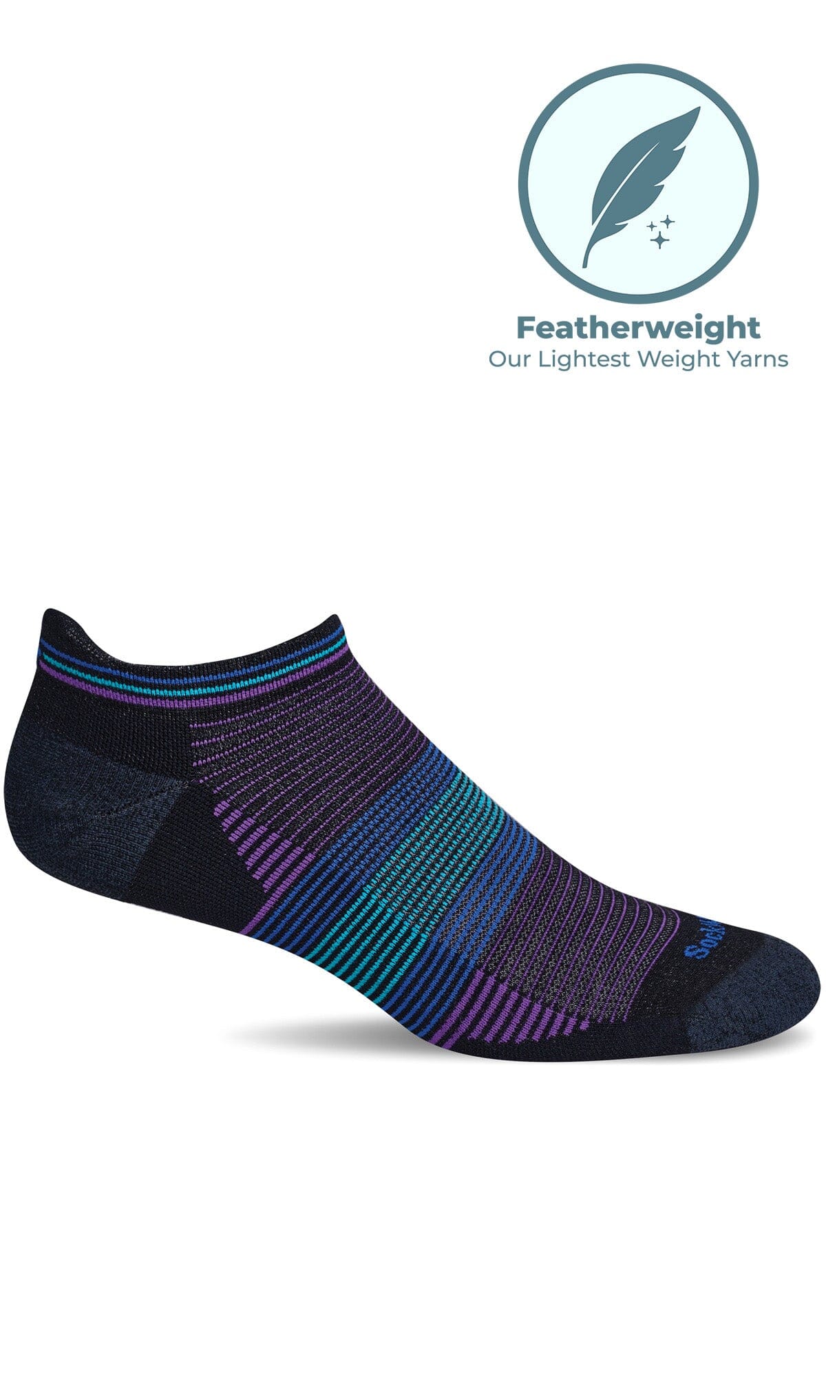 Women's Cadence Micro | Moderate Compression Socks Sport Compression Sockwell S/M Black 