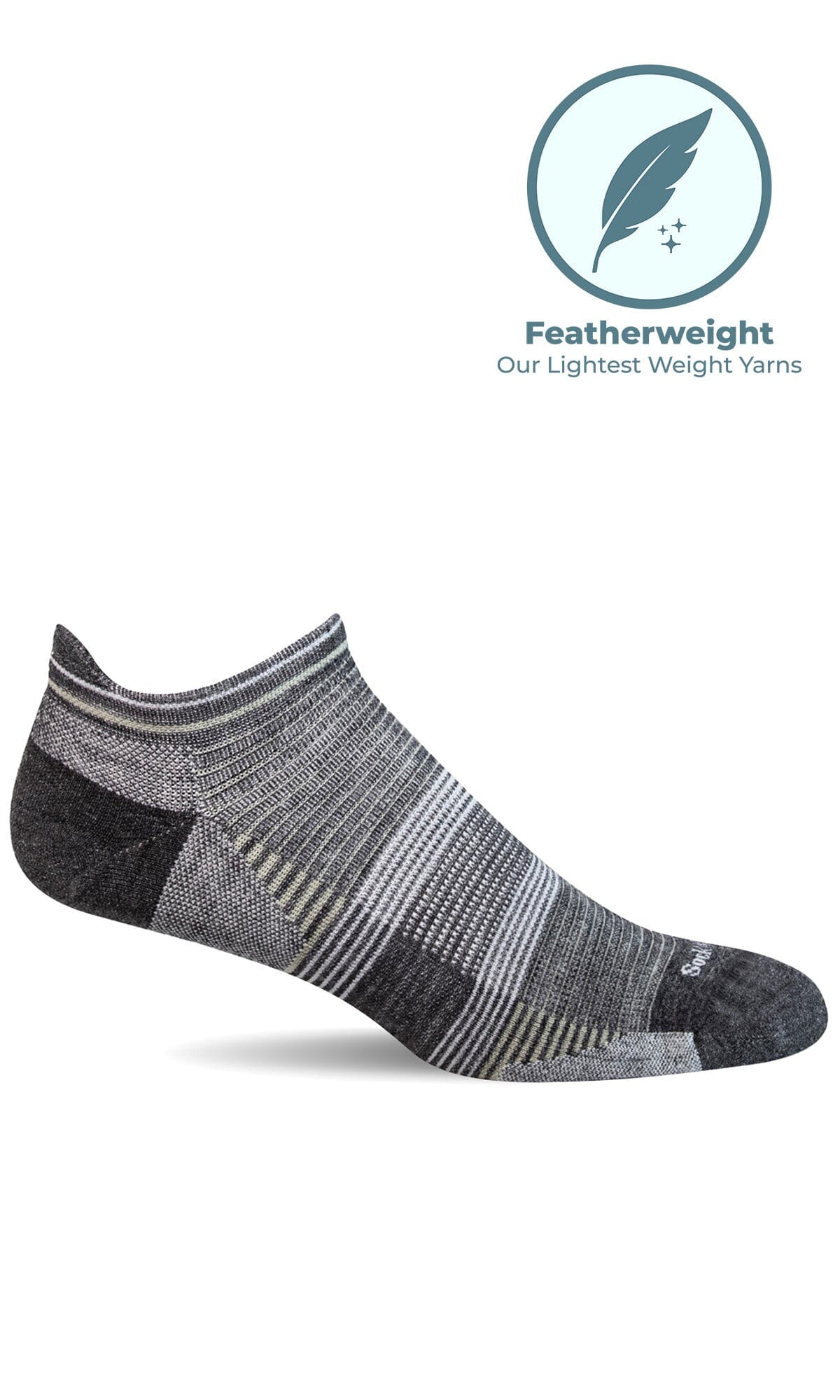 Women's Cadence Micro | Moderate Compression Socks Sport Compression Sockwell S/M Charcoal 